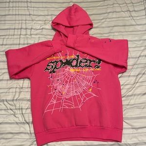 Sp5der V2 Pink Hoodie